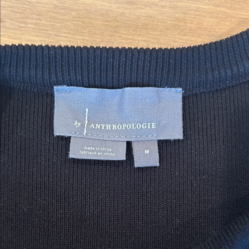 Anthropologie Mixed Media Top- Size M - Picture 2 of 4